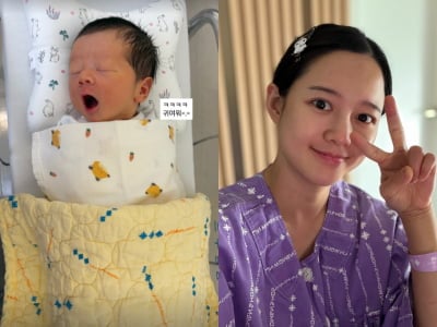남보라, 하품 하는 아들만 봐도 "귀여워"…웃음이 새어나오는 초보맘