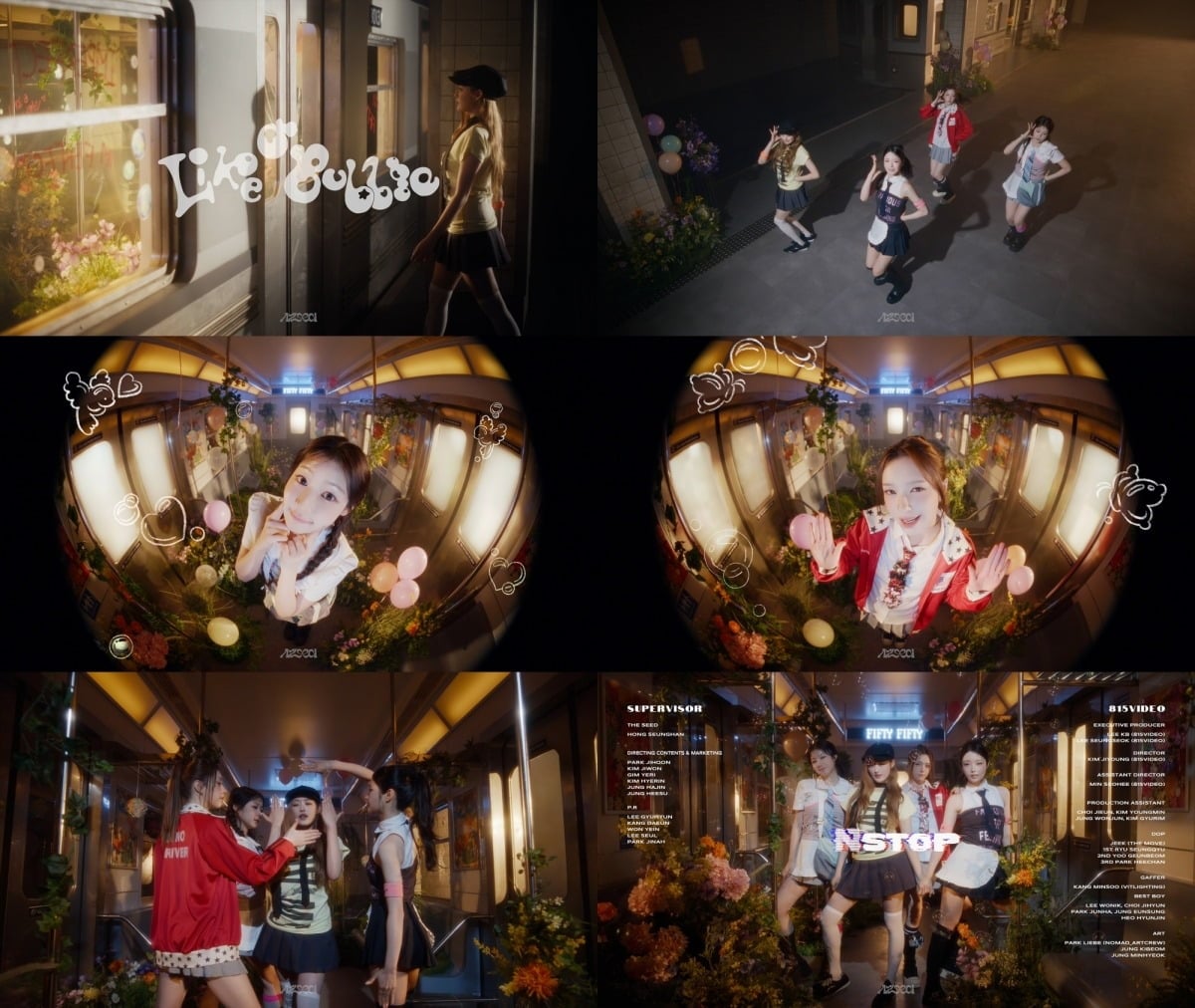 그룹 피프티피프티(FIFTY FIFTY)가 퍼포주얼 콘텐츠 '논스탑(Nstop)'의 새 주인공으로 나섰다./사진제공=스튜디오 아제드(Studio AZeed)