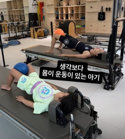 이지혜 둘째, 초등학교 입학도 안 했는데 놀라운 다리 길이…"몸에 운동 있어"