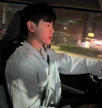 '최유빈과 열애' 윤민수 아들, 애인 픽업하는 남친 재질…면허 해명까지