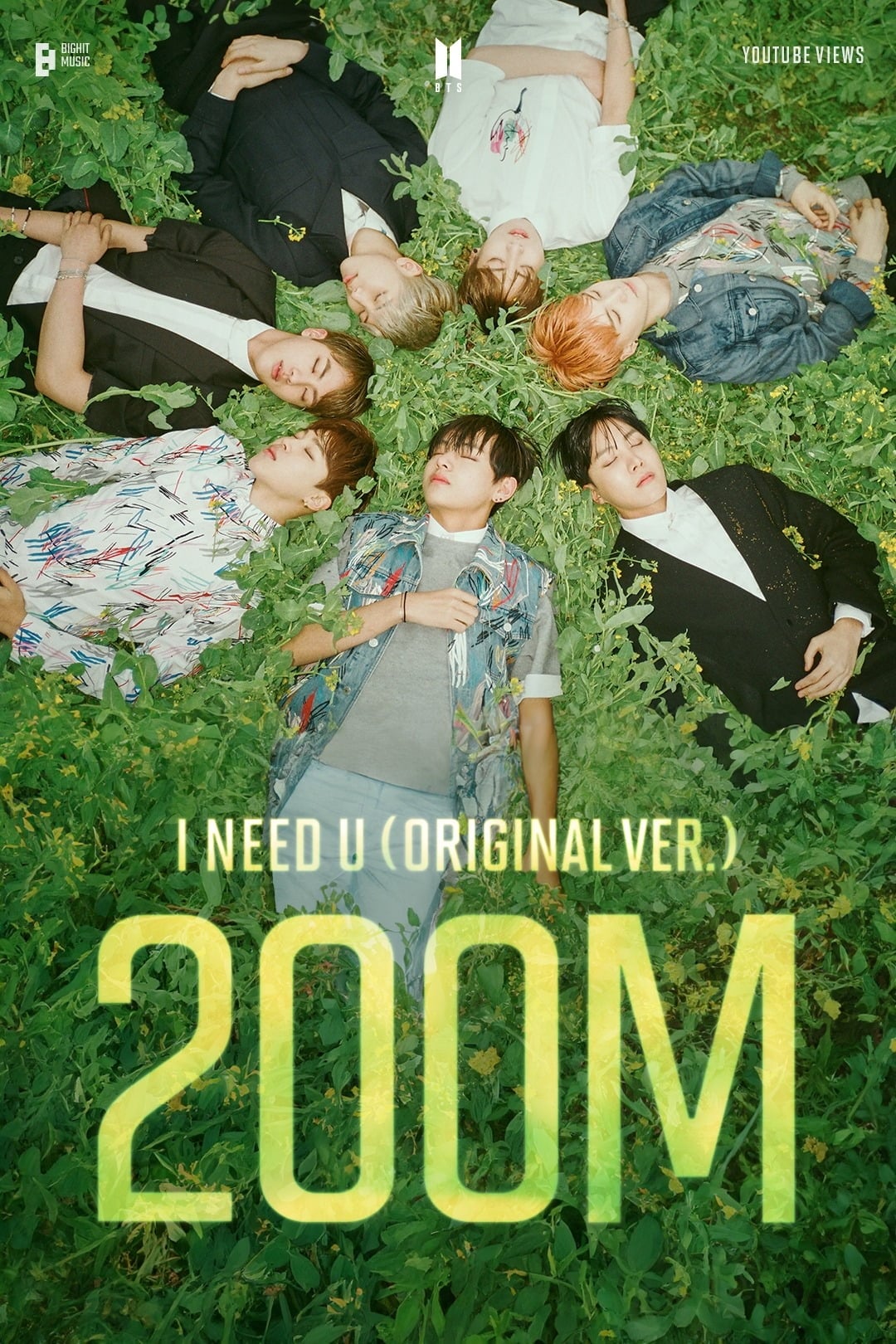 방탄소년단 'I NEED U', 나온 지 11년 지났는데…뮤직비디오 2억 뷰 기록