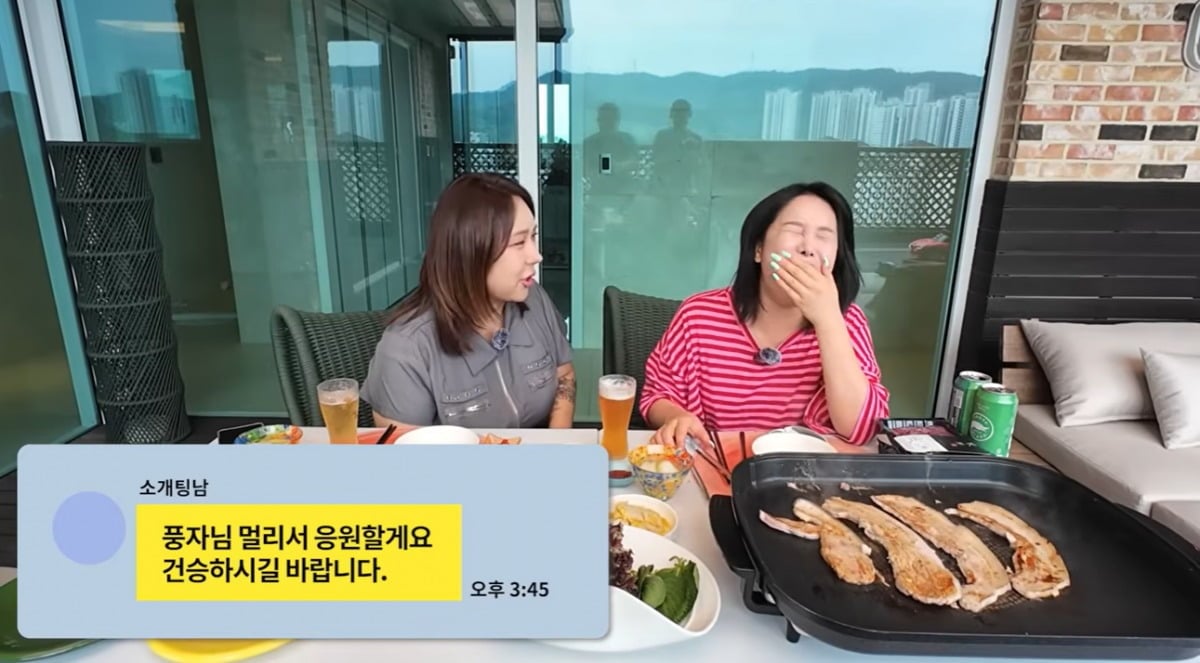 풍자가 과거 소개팅에 실패했던 경험을 털어놨다. / 사진=유튜브 채널 '풍자테레비' 영상 캡처
