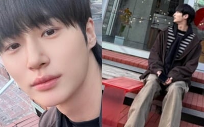 급기야 카페 천장에 머리 '쿵'…'190cm' 변우석, 감탄만 나오는 비현실적 모델 기럭지