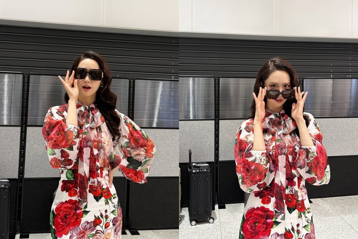 윤아 공식 SNS에 '남편들' 촬영 당시 사진이 공개됐다. / 사진=윤아 SNS