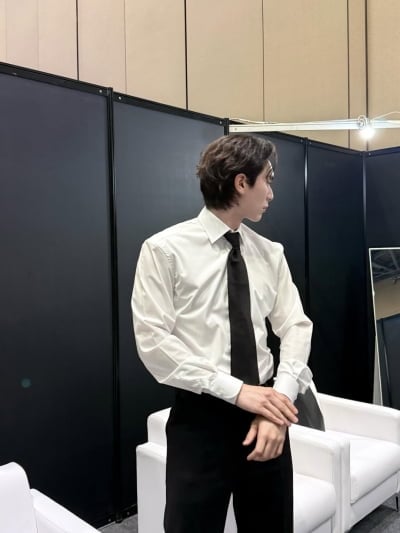 '공개열애' 이채민, 키 '190cm 문짝남'의 위엄…무대 밖에서도 빛난 훈훈한 비주얼