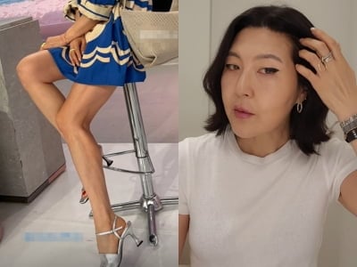 분명 옷 소개 게시물인데…'20kg 감량' 한혜현, 변해버린 근육질 몸매에 더 눈길