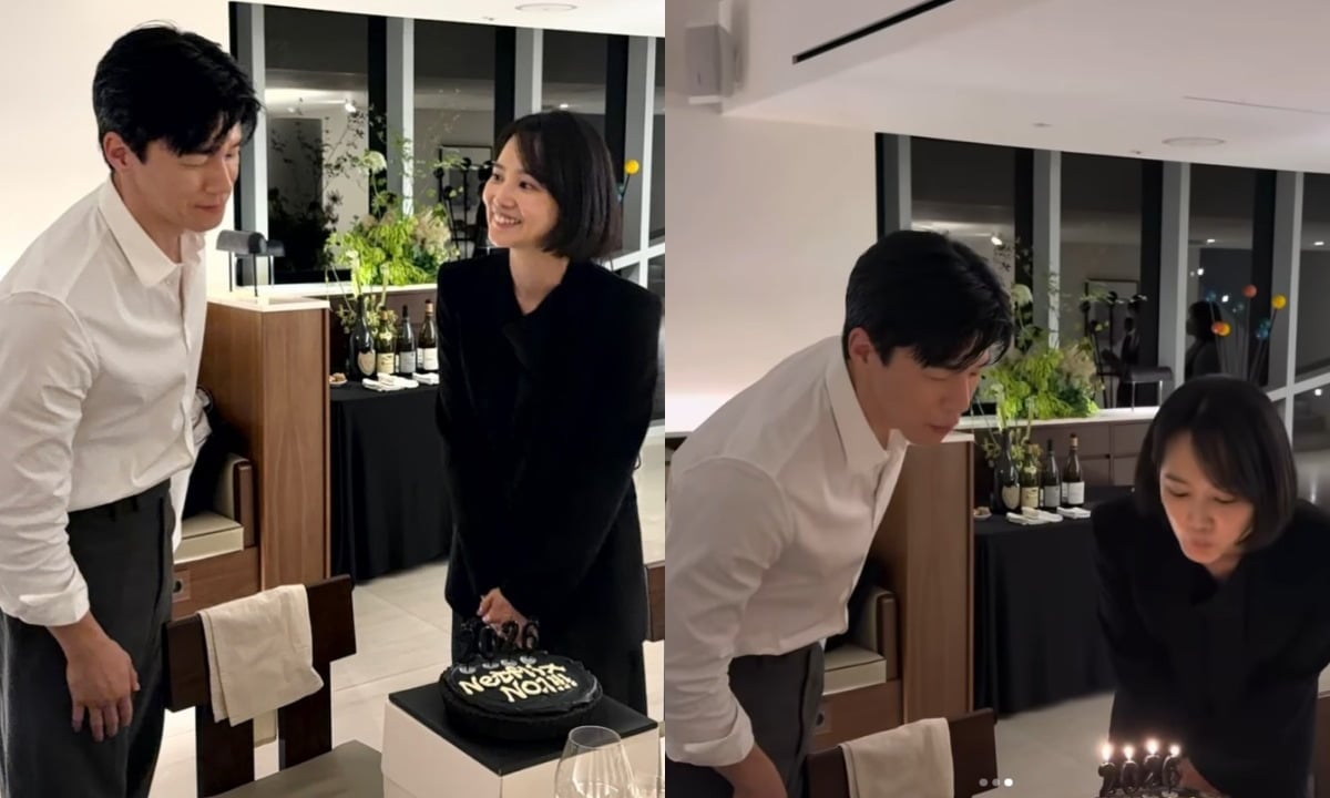윤승아가 김무열과 '참교육' 흥행을 자축했다. / 사진=윤승아 SNS