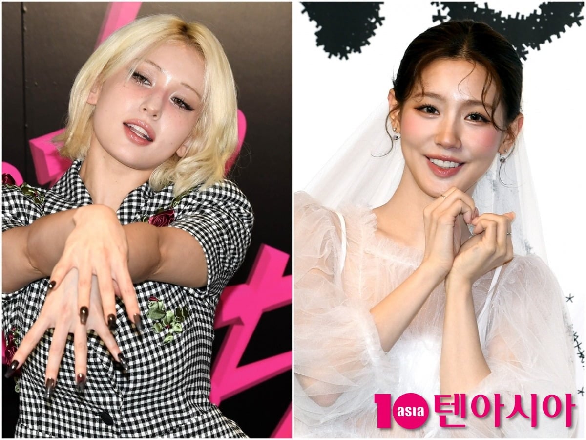 전소미와 아이들 미연이 각 공식 행사에 참석해 포즈를 취하고 있다./사진=텐아시아DB