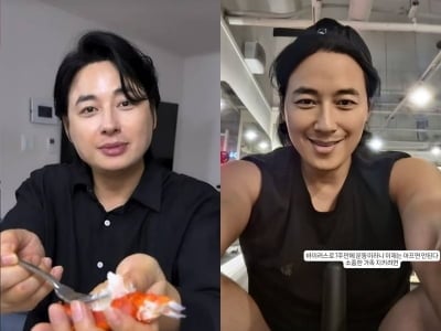 후덕해졌던 이지훈, 관리 포기한 줄 알았더니…"바이러스로 7주 만에 운동"