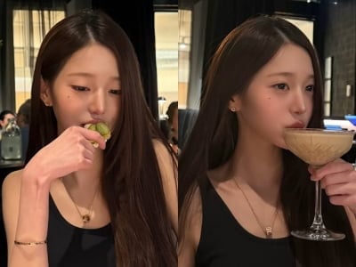 새 모이 만큼 먹는 장원영, 고급 식당 방문했으나…역시나 입에 대기만
