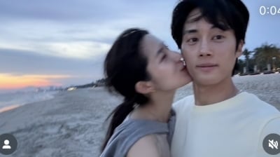 문지원이 더 좋아하네…9살 많은 신우재에 깜짝 뽀뽀