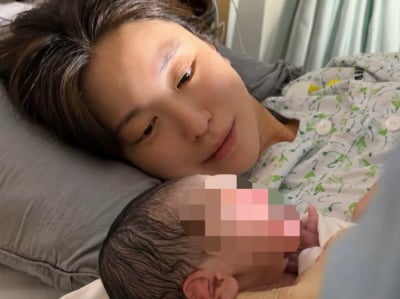 제2의 유준이, 세상 밖으로…조혜주, 출산하자마자 셀카로 생존 신고