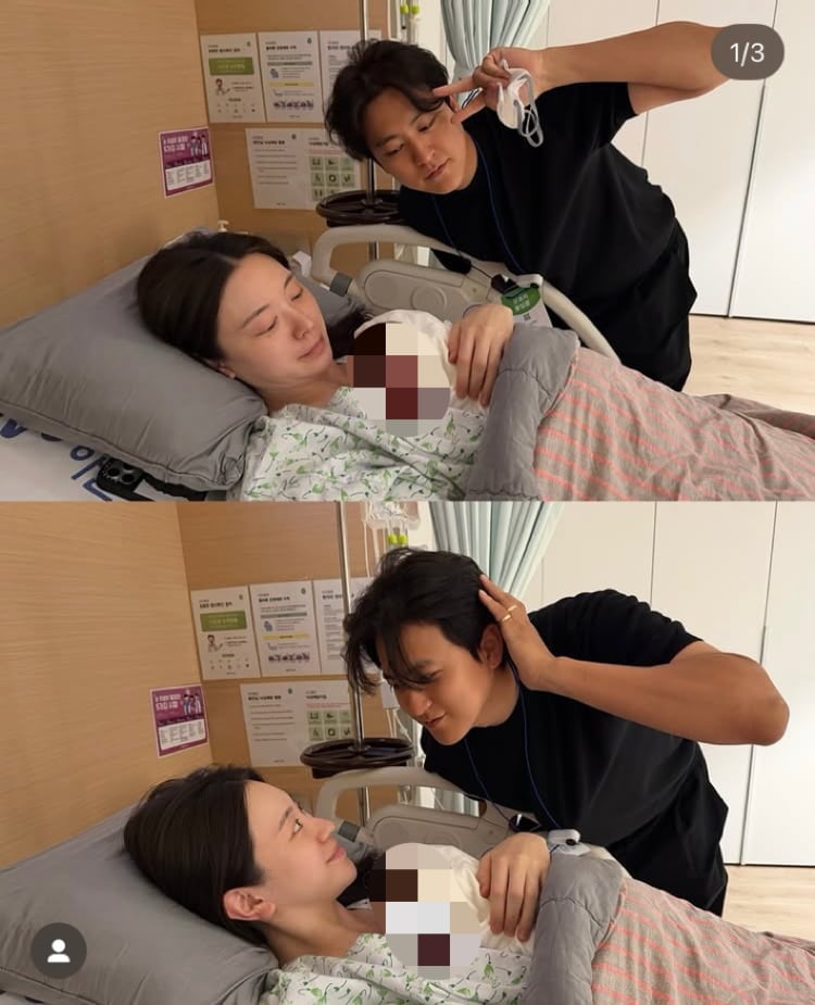 제2의 유준이, 세상 밖으로…조혜주, 출산하자마자 셀카로 생존 신고