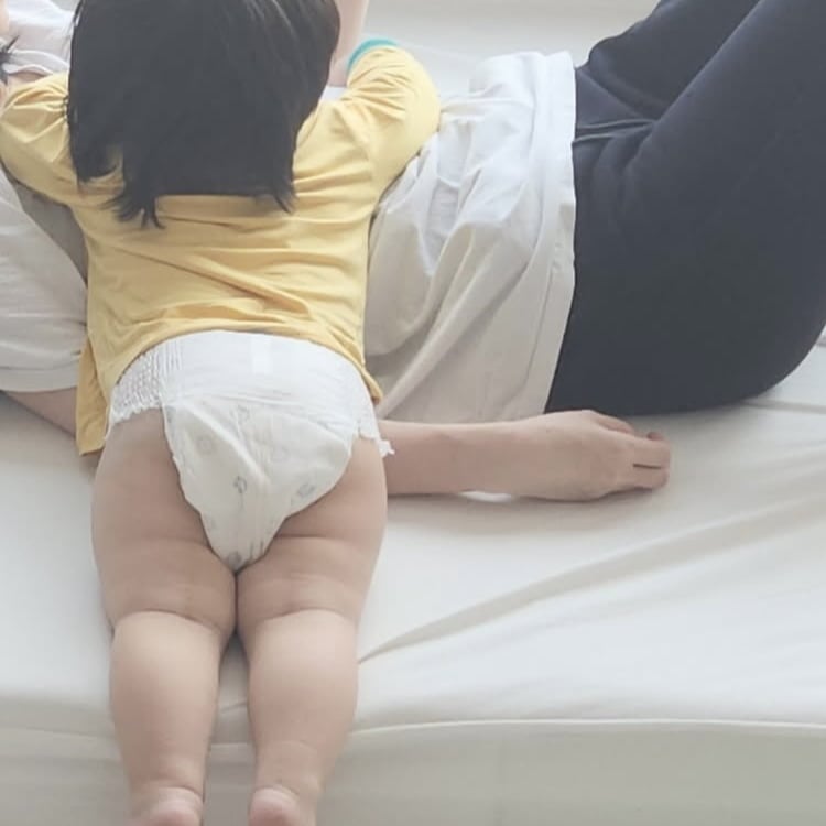 심형탁子, 오동통한 허벅지살이 치명적…기저귀 핏이 심쿵