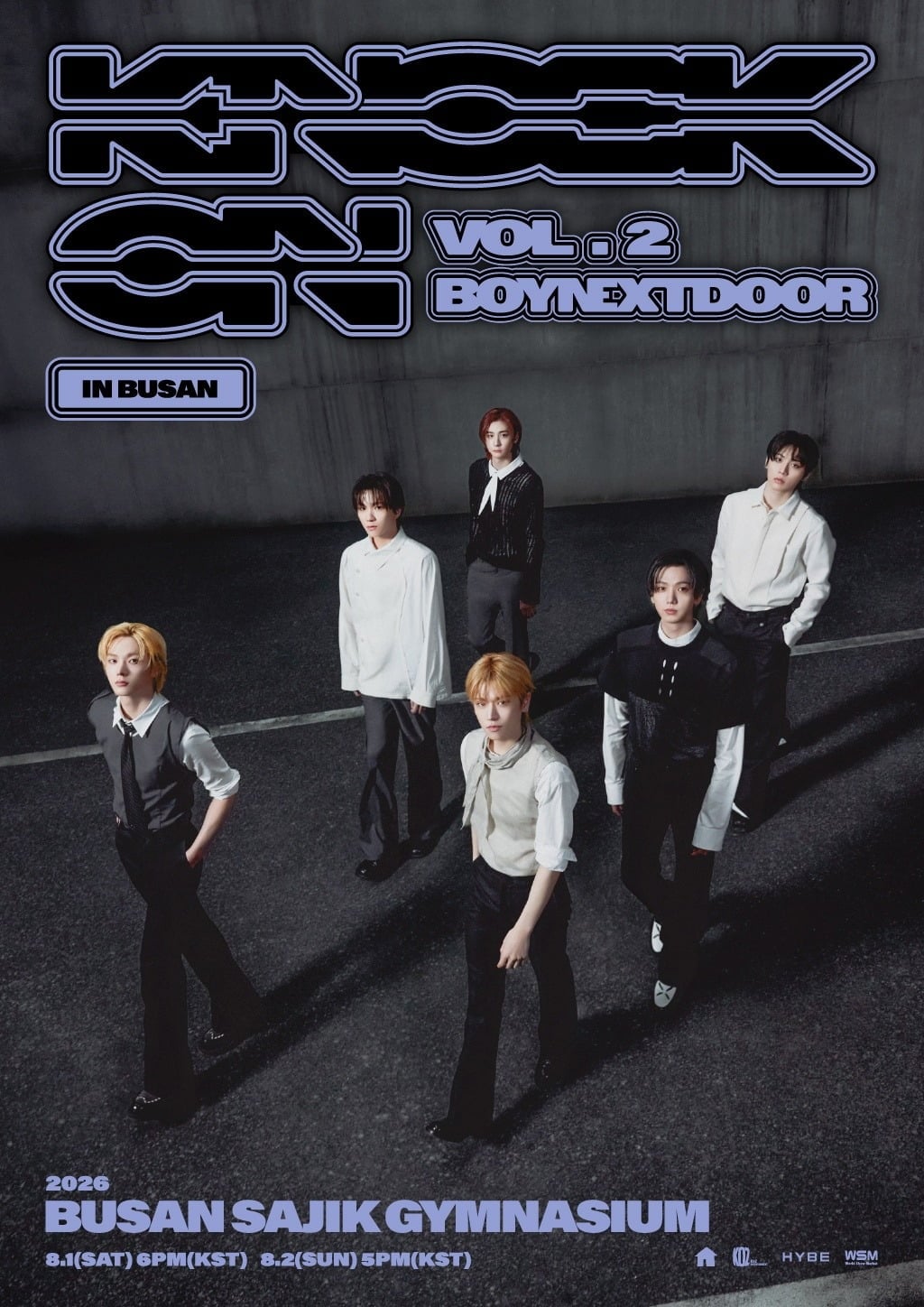 그룹 보이넥스트도어 'BOYNEXTDOOR TOUR 'KNOCK ON Vol.2' IN BUSAN' 포스터. / 사진제공=KOZ엔터테인먼트