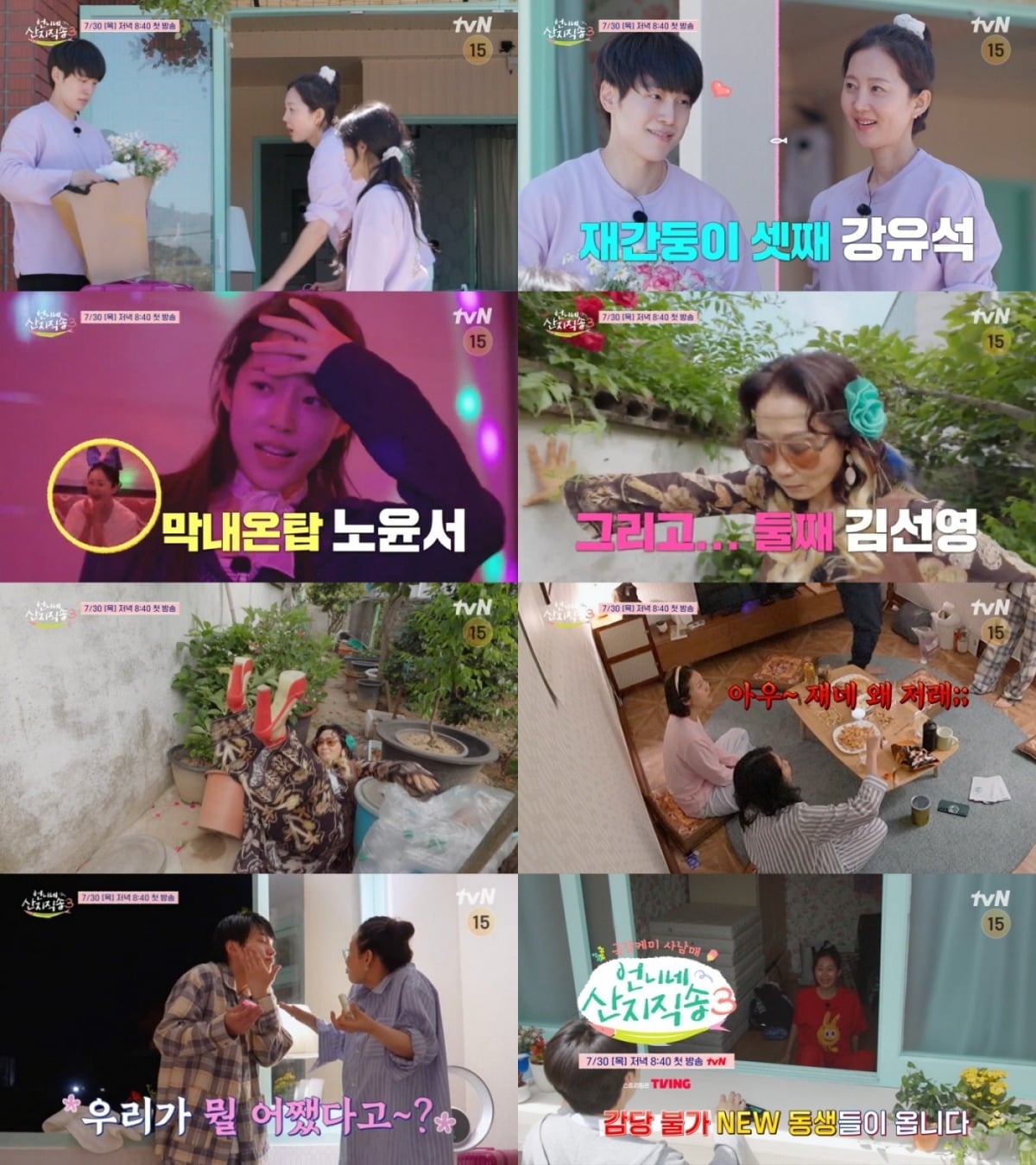 노윤서와 강유석이 '언니네 산지직송 시즌3'에 출연한다. / 사진=tvN