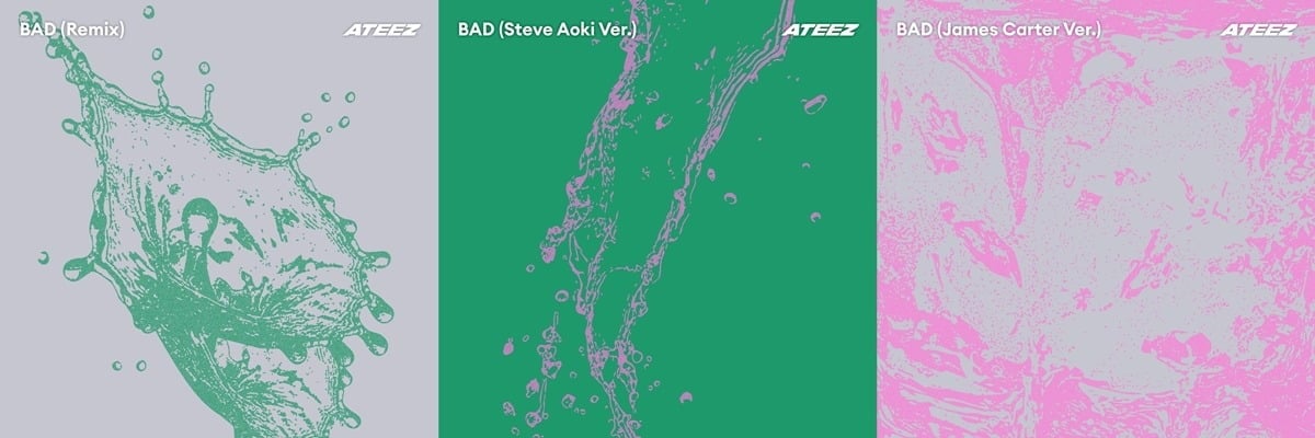 그룹 에이티즈의 'BAD (Remixes)' 앨범 커버. / 사진제공=KQ엔터테인먼트