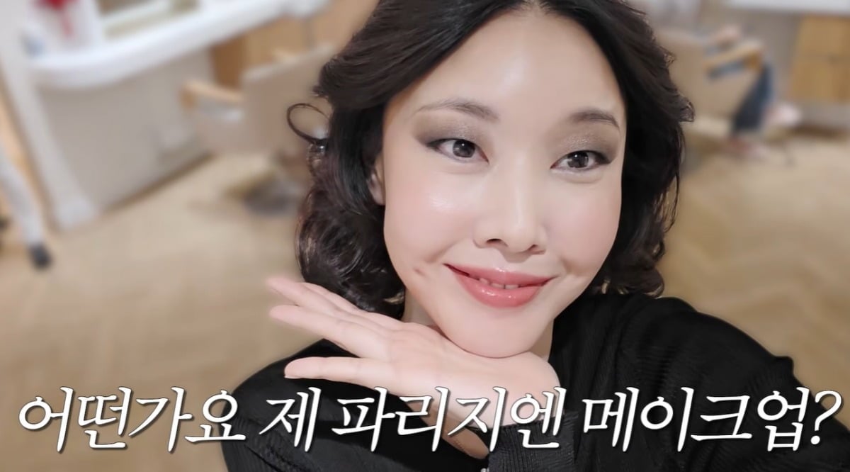 한혜진이 프랑스 파리에서 과감한 변신을 시도했다. / 사진=유튜브 채널 '한혜진' 영상 캡처