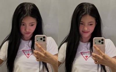 '국민 첫사랑' 수지, 얼굴이 다했다…흰 티에 청바지만 입어도 예쁜 '청순미의 정석'
