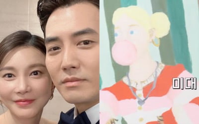 역시 피는 못 속여…차예련, '미대 출신' ♥주상욱 똑 닮은 8세 딸 수준급 페인팅에 '감탄'