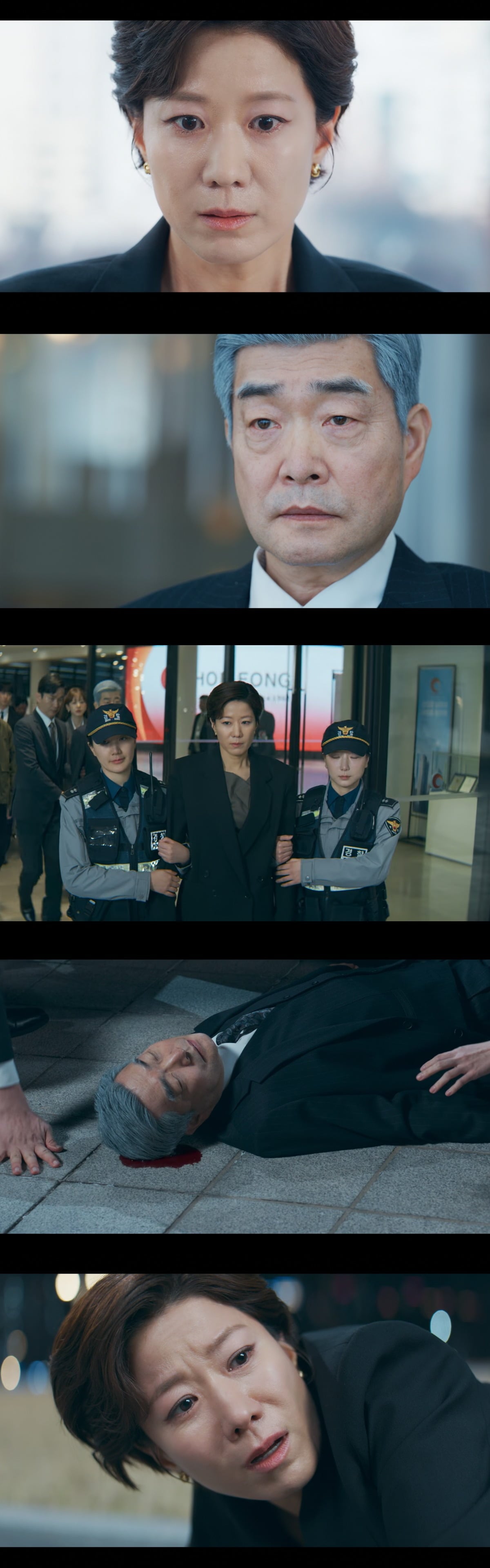 손현주가 전혜진 대신 차에 뛰어들었다. / 사진='신입사원 강회장' 방송 캡쳐