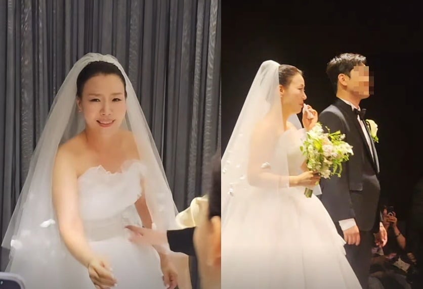 박은영의 결혼식 현장이 공개됐다./사진=조수연 SNS