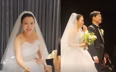 '41세' 박은영, 결혼식 현장 공개됐다…♥훈남 남편 옆에서 '활짝'