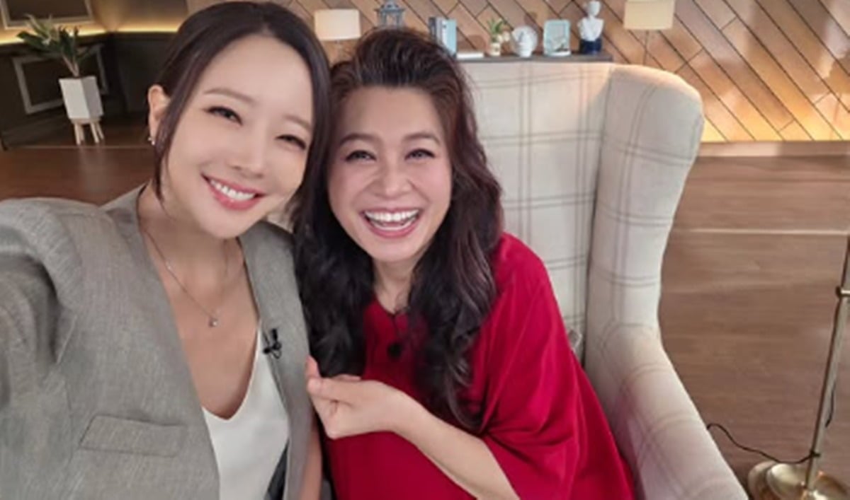 오은영이 날렵한 얼굴을 뽐냈다./사진=소유진 SNS