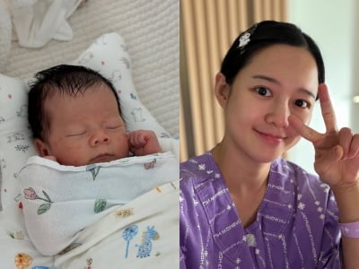 남보라, 생후 22일 아들 발끝까지 사랑스러워…"하루하루가 소중해"