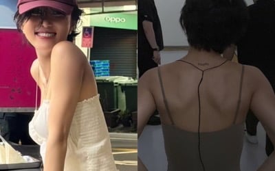 '5kg 감량' 화사, 체지방 싹 다 걷어냈네 …백리스 패션 속 성난 등 근육에 '감탄 폭발'