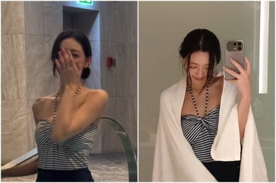 유나, 허리가 너무 잘록해…12만 9000원으로 만든 환상의 핏