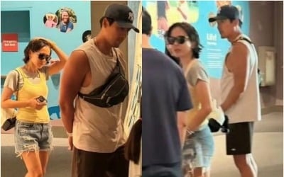 현빈, 벌크업한 듯한 팔 근육 ♥손예진과 LA 휴가 중 포착