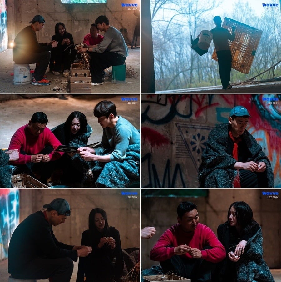 곽범이 외부 생존기에서 하루를 보낸다./사진제공=웨이브