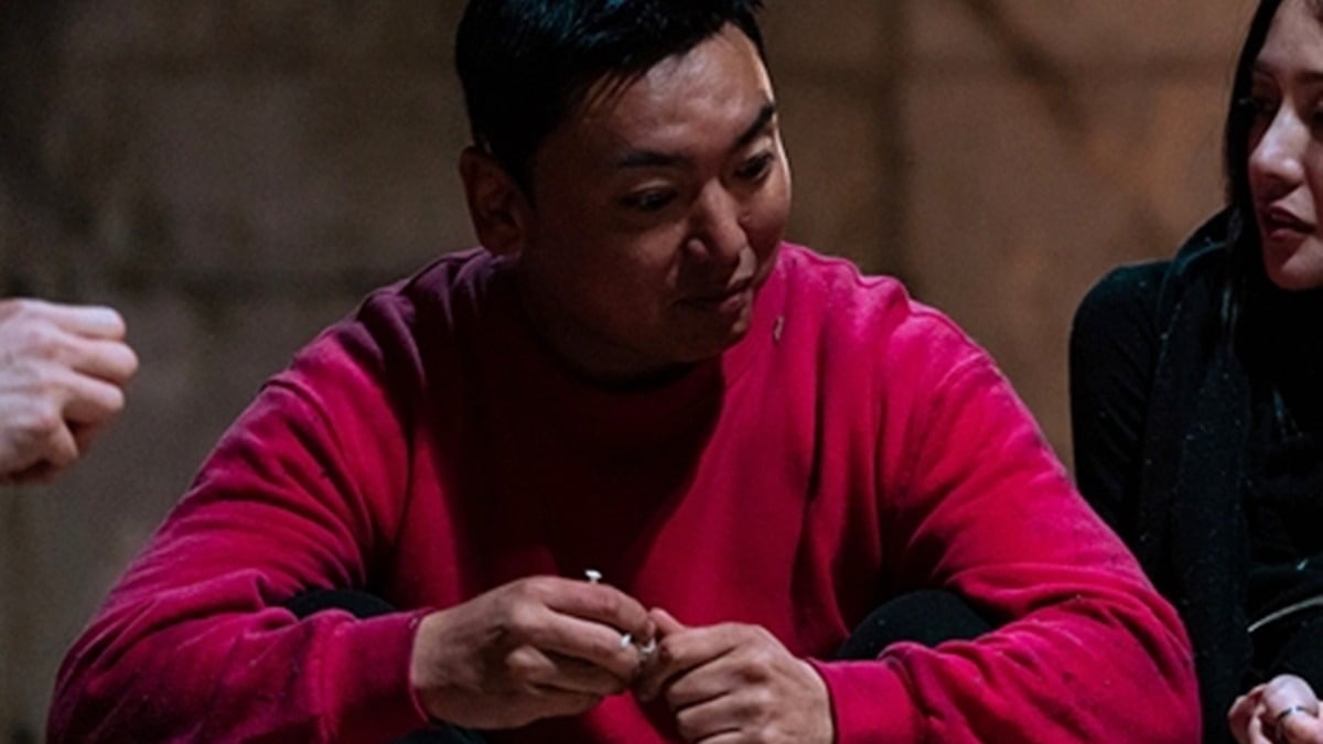 곽범이 외부 생존기에서 하루를 보낸다./사진제공=웨이브