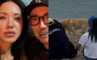정재형, '여사친' 엄정화와<br>오붓한 바닷가 나들이 포착