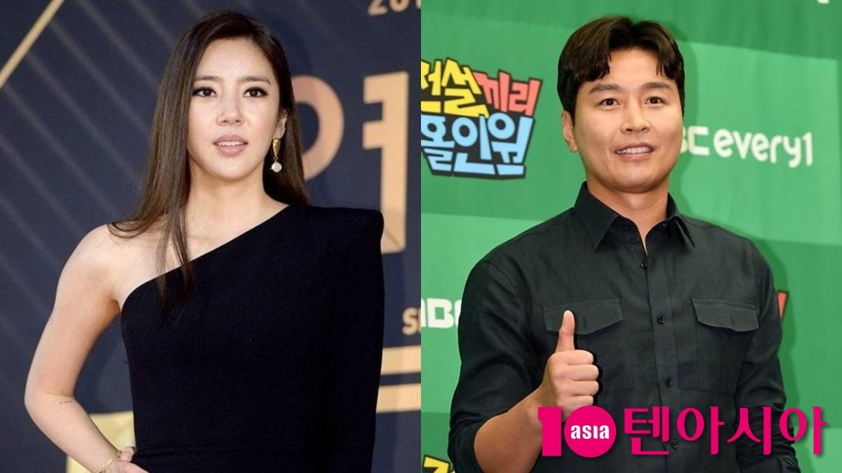 손담비와 이동국이 공식석상에서 포즈를 취하고 있다. / 사진=텐아시아 DB