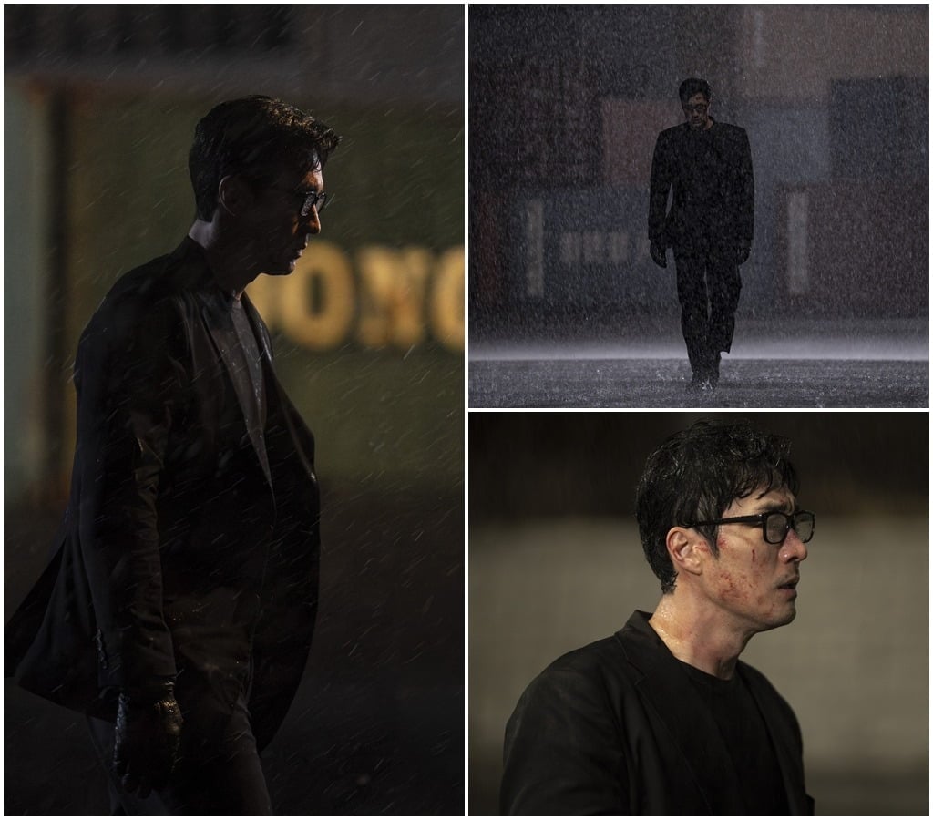 '김부장' 소지섭이 빗속 사투를 벌인다. / 사진제공=SBS