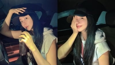 이 사람이 홍진영이라고?…캡모자 하나 썼을 뿐인데 한예슬 보는 줄