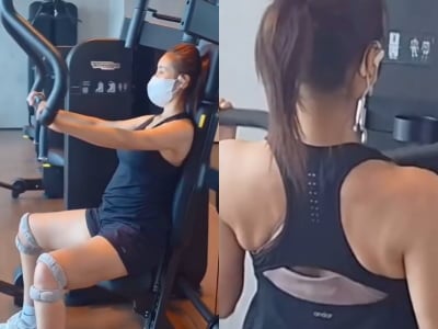 "앞보다 뒤" 한다감, 임신 중인데 뼈말라에 말 근육…"배 대신 하체"