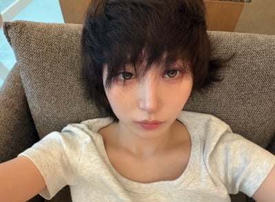 엔믹스 해원, 깜짝 숏컷 변신 비하인드 공개…"무대에선 안 한다"