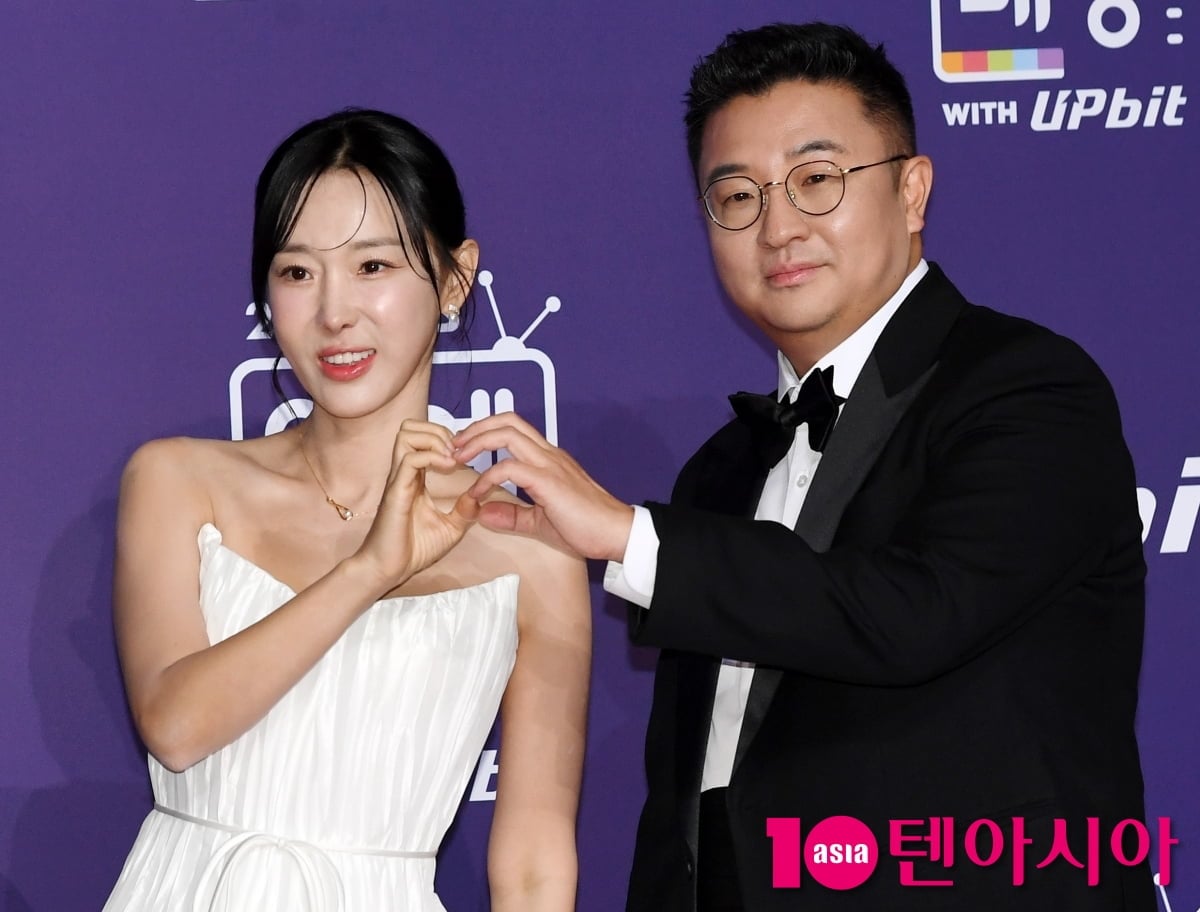 이지혜와 문재완 부부가 공식석상에 참석했다./텐아시아 DB
