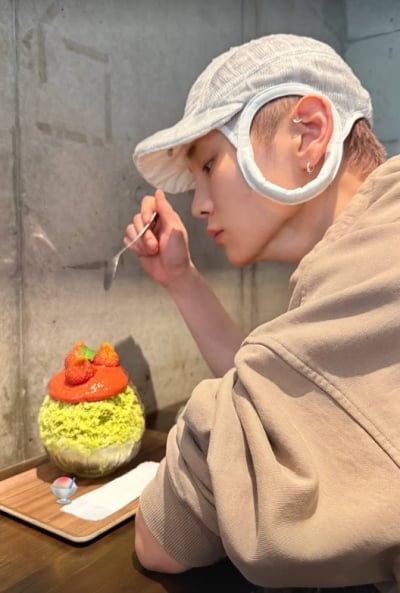 '주사 이모 논란' 샤이니 키, 박나래 송치 속 야무지게 냠