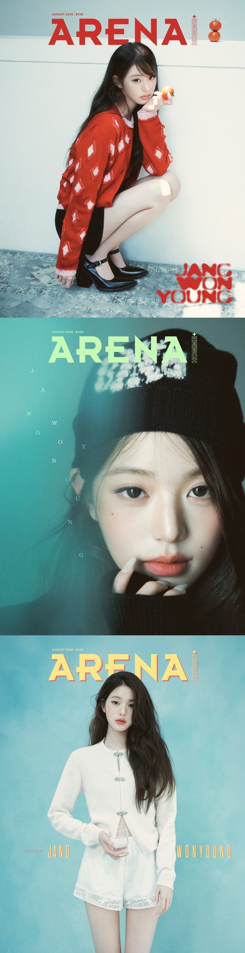 그룹 아이브(IVE) 장원영이 대중의 관심과 영향력에 대한 자신의 생각을 솔직하게 전했다./사진제공=아레나 옴므 플러스