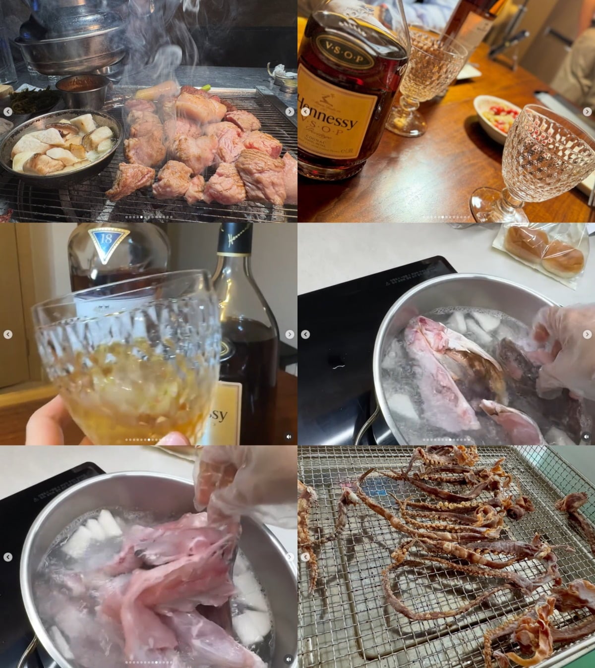 강성연에 맛있는 음식을 먹으며 주말을 보냈다. / 사진=강성연 SNS