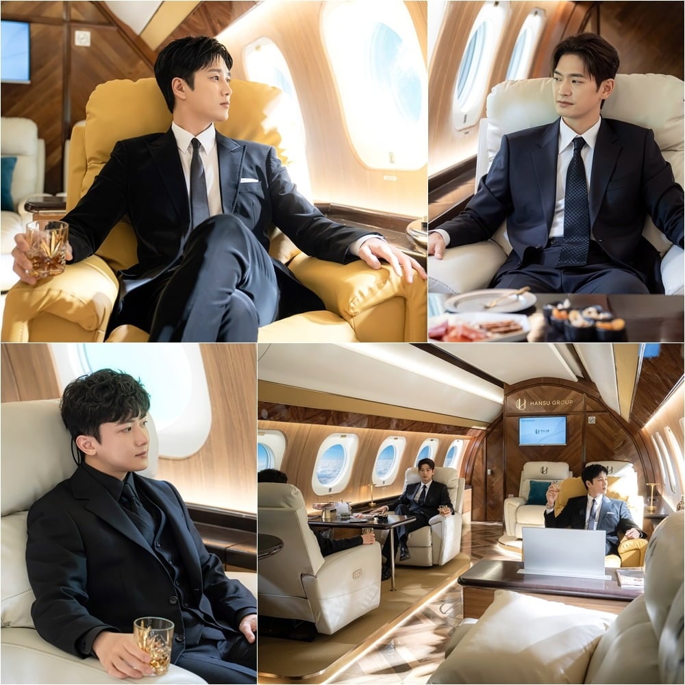 안보현이 전용기에 오른 재벌 형사의 럭셔리한 면모를 공개했다./사진제공=SBS