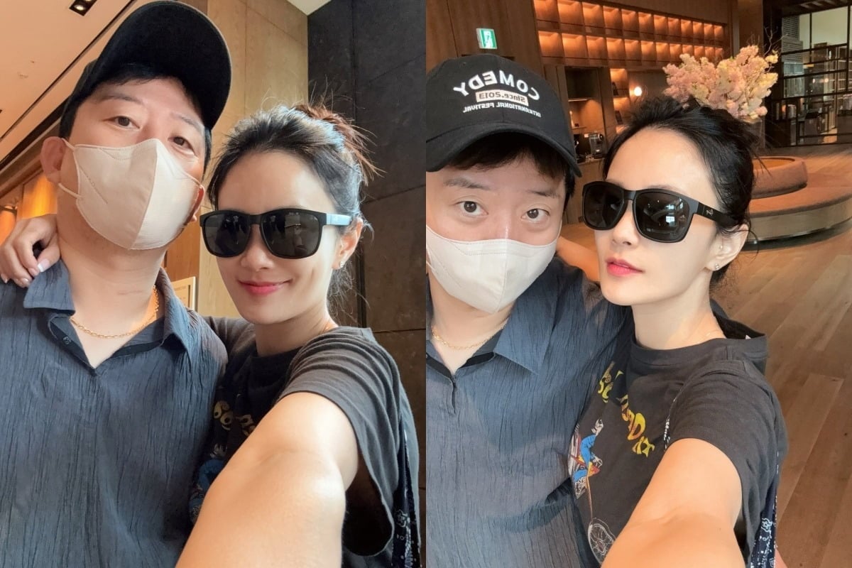 김지민, 김준호가 결혼 1주년을 자축했다. / 사진=김지민 SNS 캡처