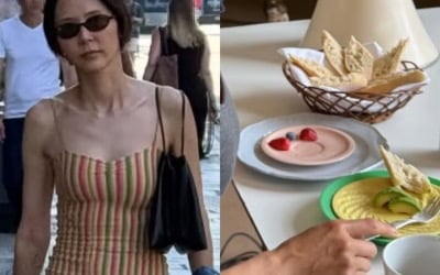 '소식좌' 김나영, 모델 몸매 이유 있었네…파리 여행 중에도 과일로 한 끼 해결