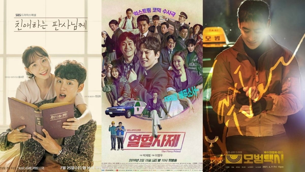 (왼쪽부터) '친애하는 판사님께', '열혈사제', '모범택시' / 사진제공=SBS