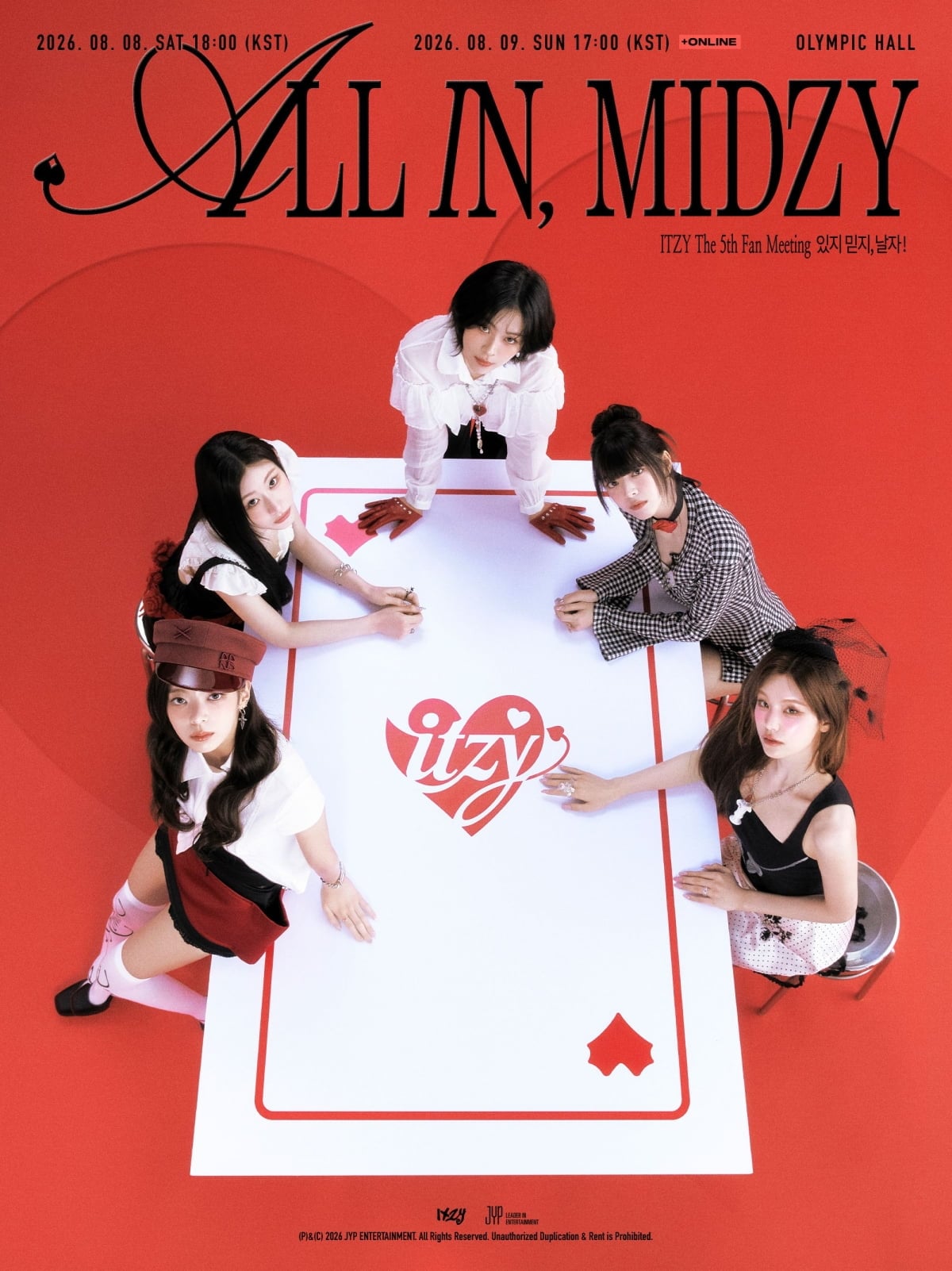 ITZY 5th Fan Meeting 'ALL IN MIDZY' Poster / JYP Entertainment