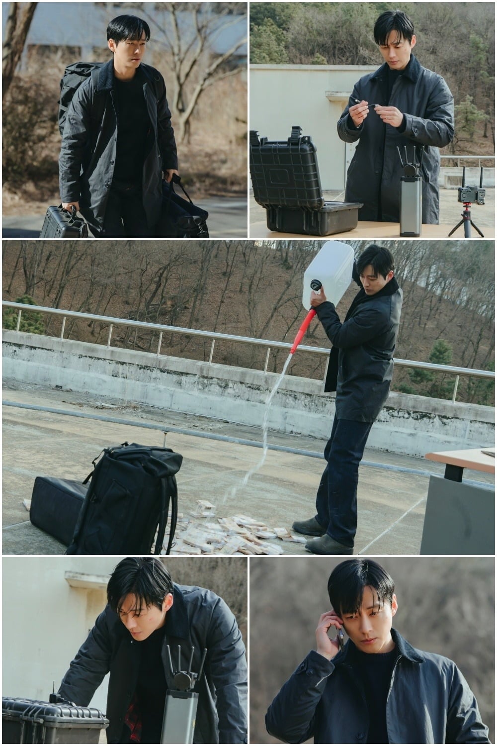남궁민이 현금 다발에 기름을 붓는다./사진제공=KBS